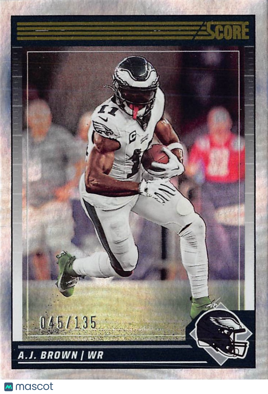 2024 Panini Score Football A.J. Brown Silver Circle /135 #228 Eagles