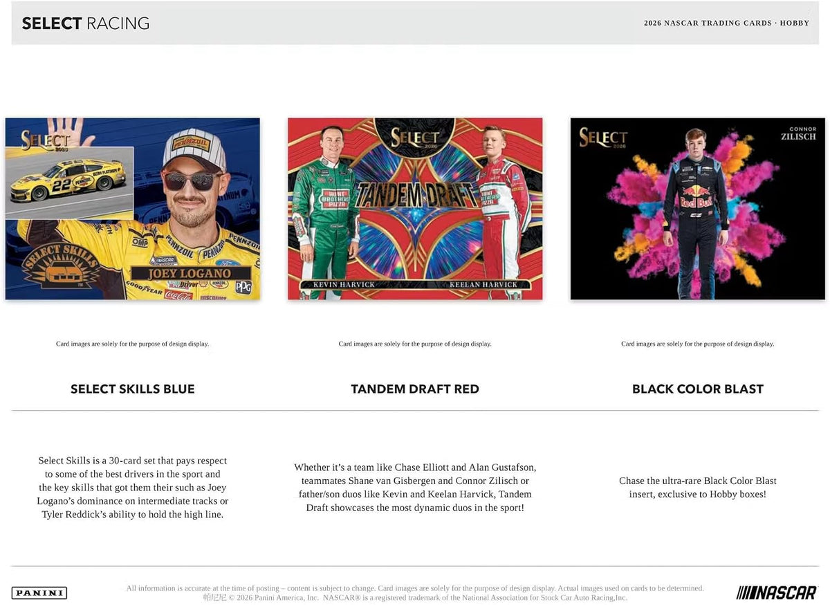 2026 Panini Select NASCAR Racing Hobby Box