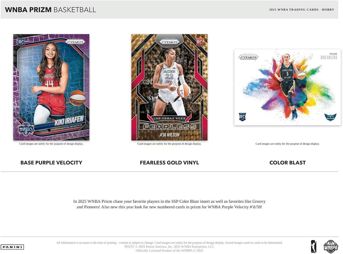 2025 Panini Prizm WNBA Basketball Hobby Box