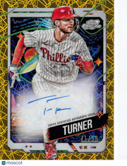 2024 Topps Cosmic Chrome Trea Turner Gold Interstellar Refractor CCA-TT Phillies