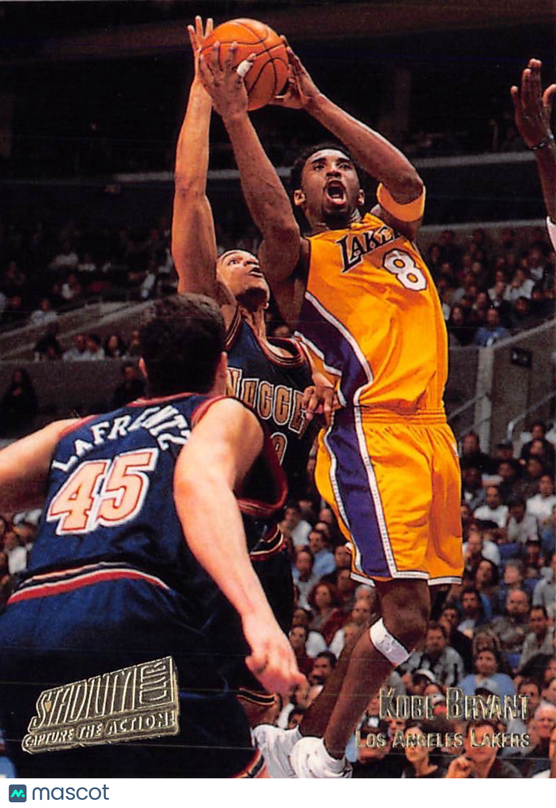 2001 Topps Stadium Club Capture the Action Kobe Bryant #CA2 Los Angeles Lakers