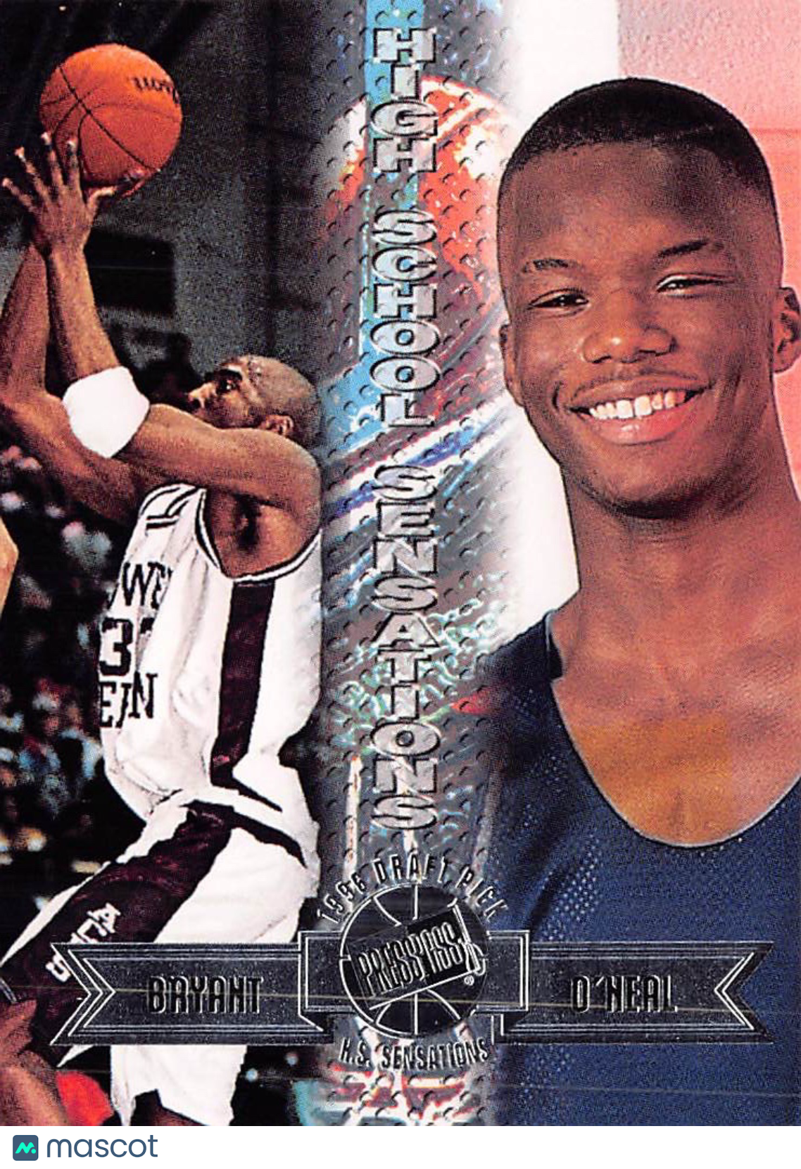 1996 Press Pass Kobe Bryant Jermaine O'Neal Rookie #44