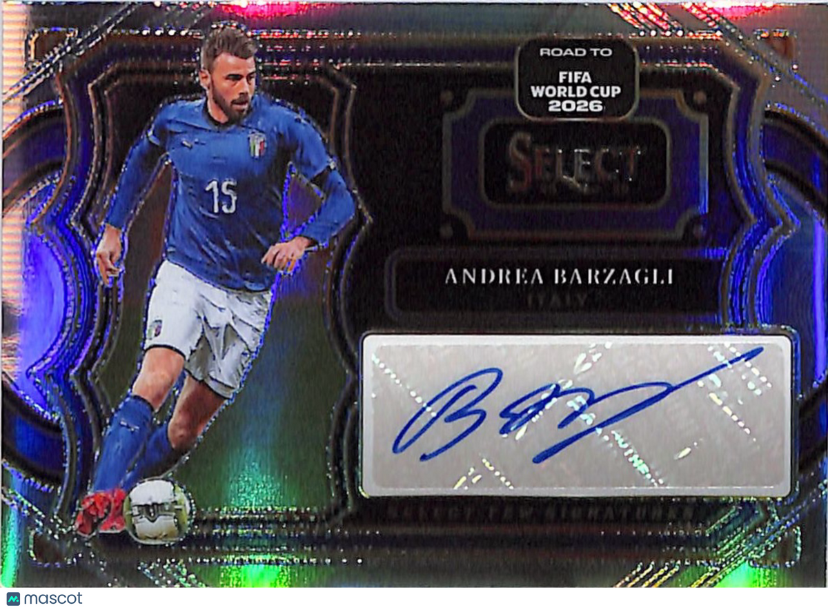 2025-26 Panini Select FIFA Road to World Cup Andrea Barzagli Auto Italy