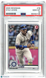 2020 Bowman Kyle Lewis Rookie #78 PSA 10 Seattle Mariners