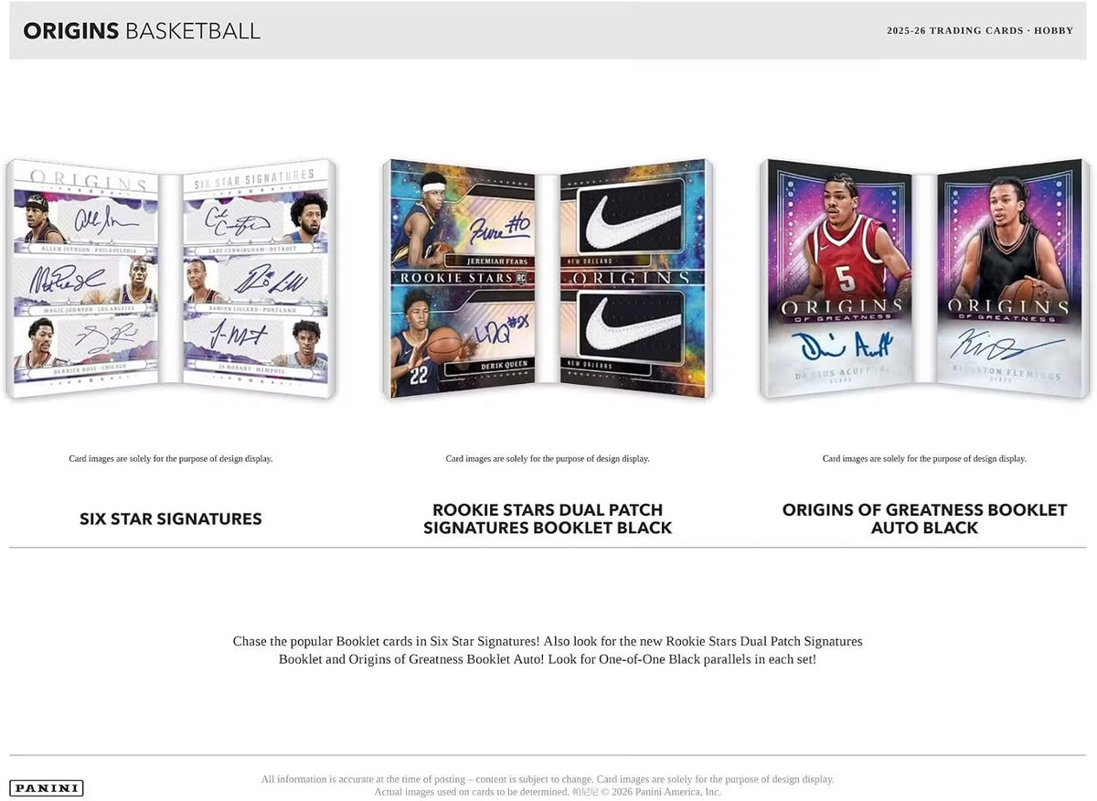 2025-26 Panini Origins Basketball Hobby Box