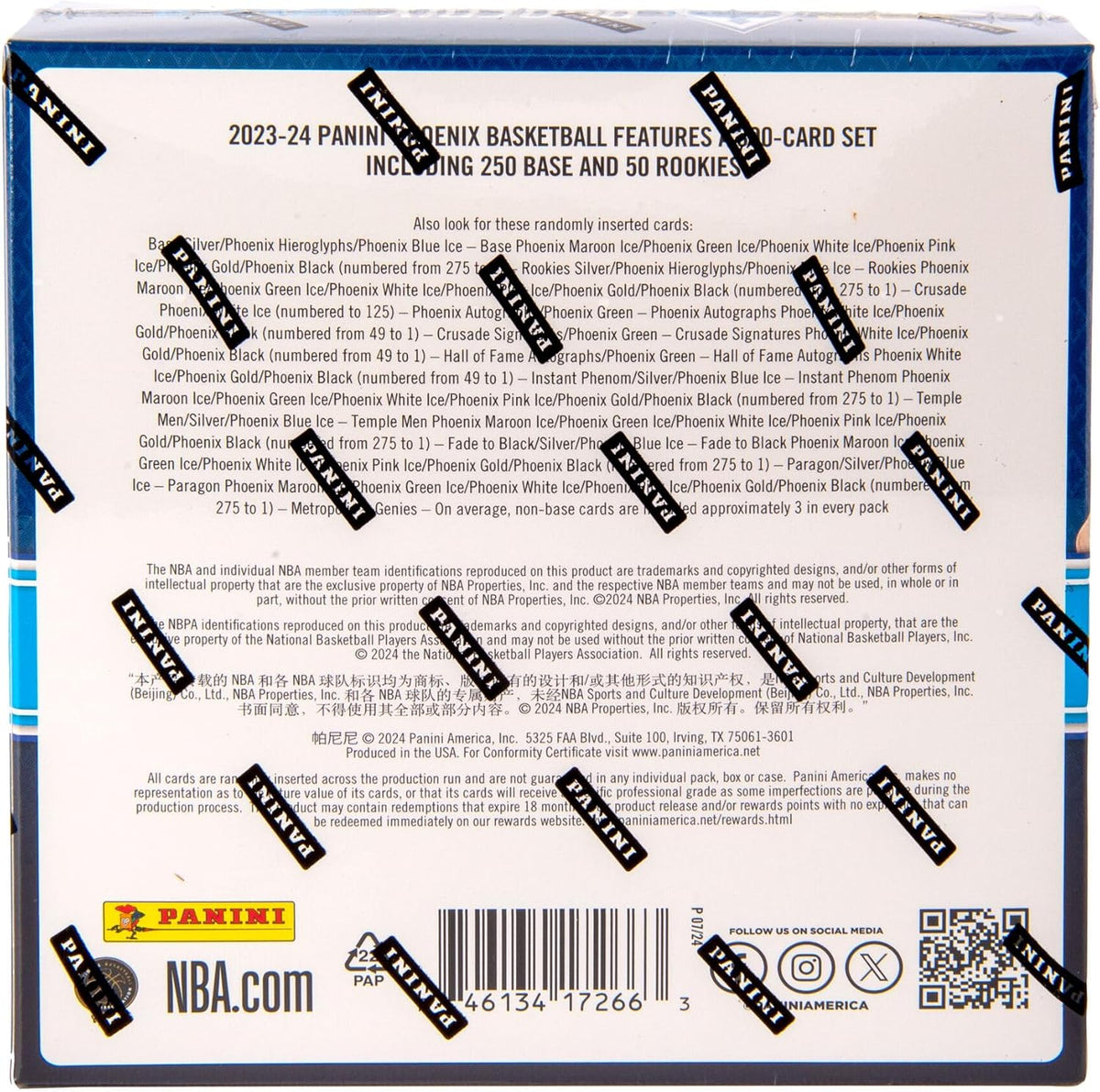2023-24 Panini Phoenix Basketball 50-Cards Mega Box
