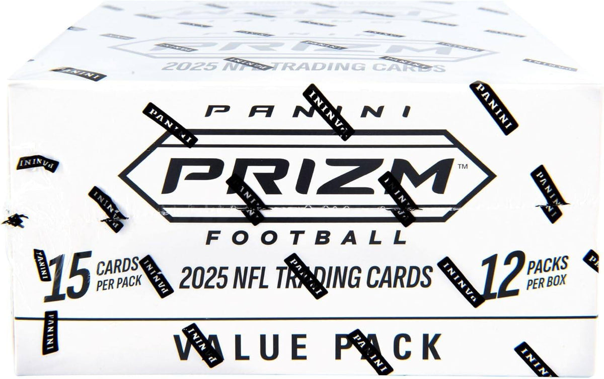 Panini America NFL 2025 Panini Prizm Fat Pack Trading Card Box | 12 Packs