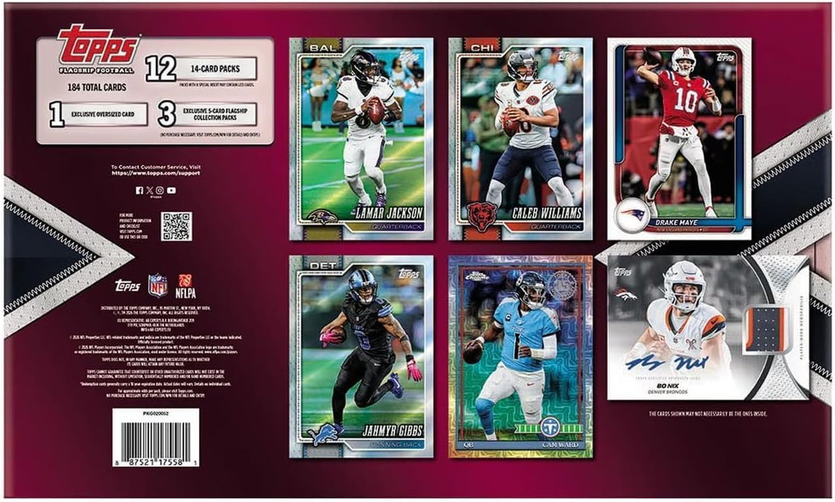 2026 Topps NFL Bowman Football Trading Card Mega Box