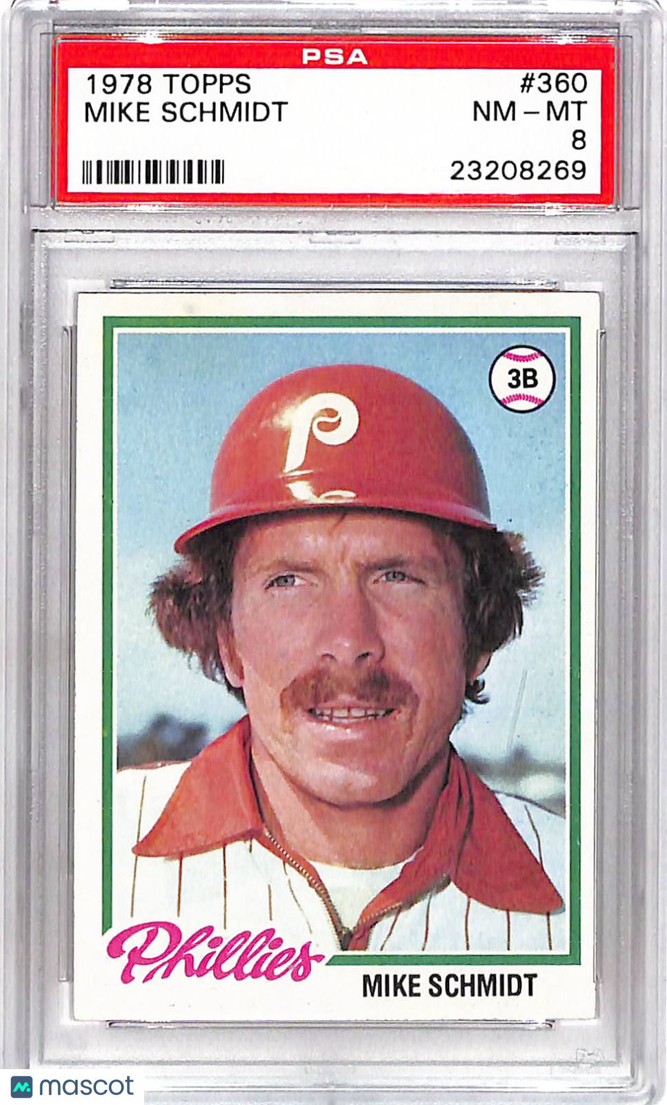 1978 Topps Mike Schmidt #360 PSA 8