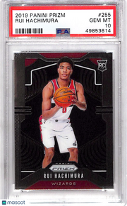 2019 Panini Prizm Rui Hachimura #255 PSA 10