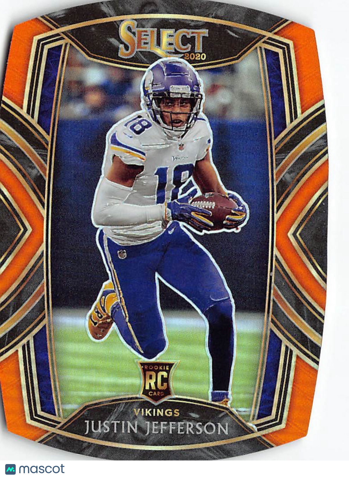 2021 Panini Select Justin Jefferson Orange Rookie RC #261 Minnesota Vikings