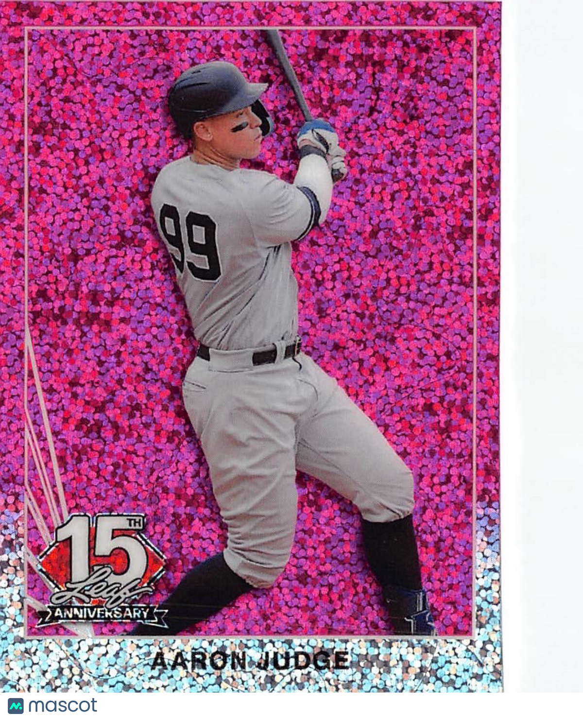 2025 Leaf 15th Anniversary Aaron Judge Pink Sparkle /8 #90B-1 New York Yankees