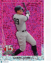 2025 Leaf 15th Anniversary Aaron Judge Pink Sparkle /8 #90B-1 New York Yankees