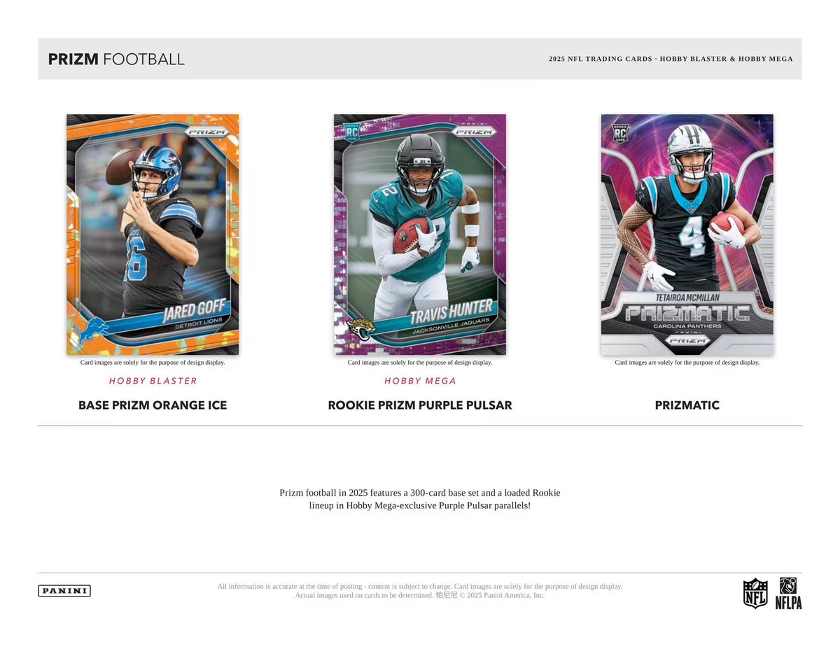 2025 Panini Prizm Football Hobby Blaster Box (Orange Ice!)