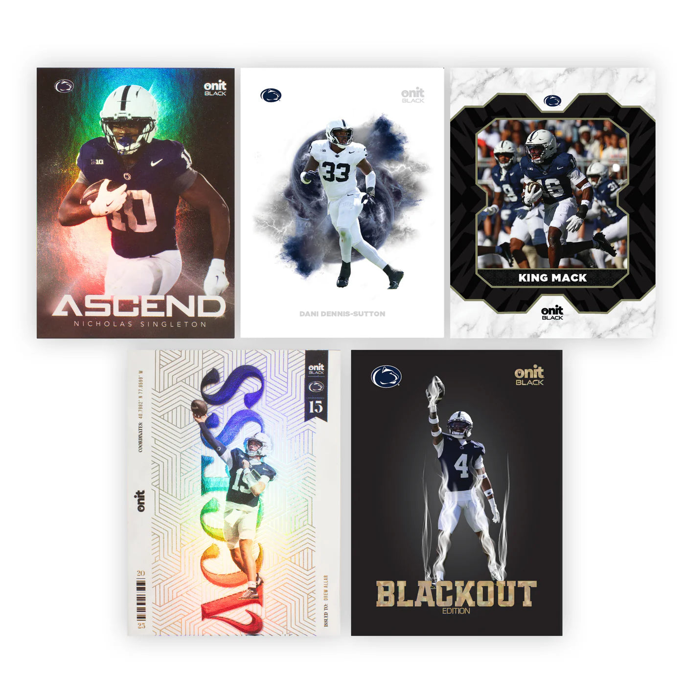 Penn State University Football 2025 ONIT Black Premier