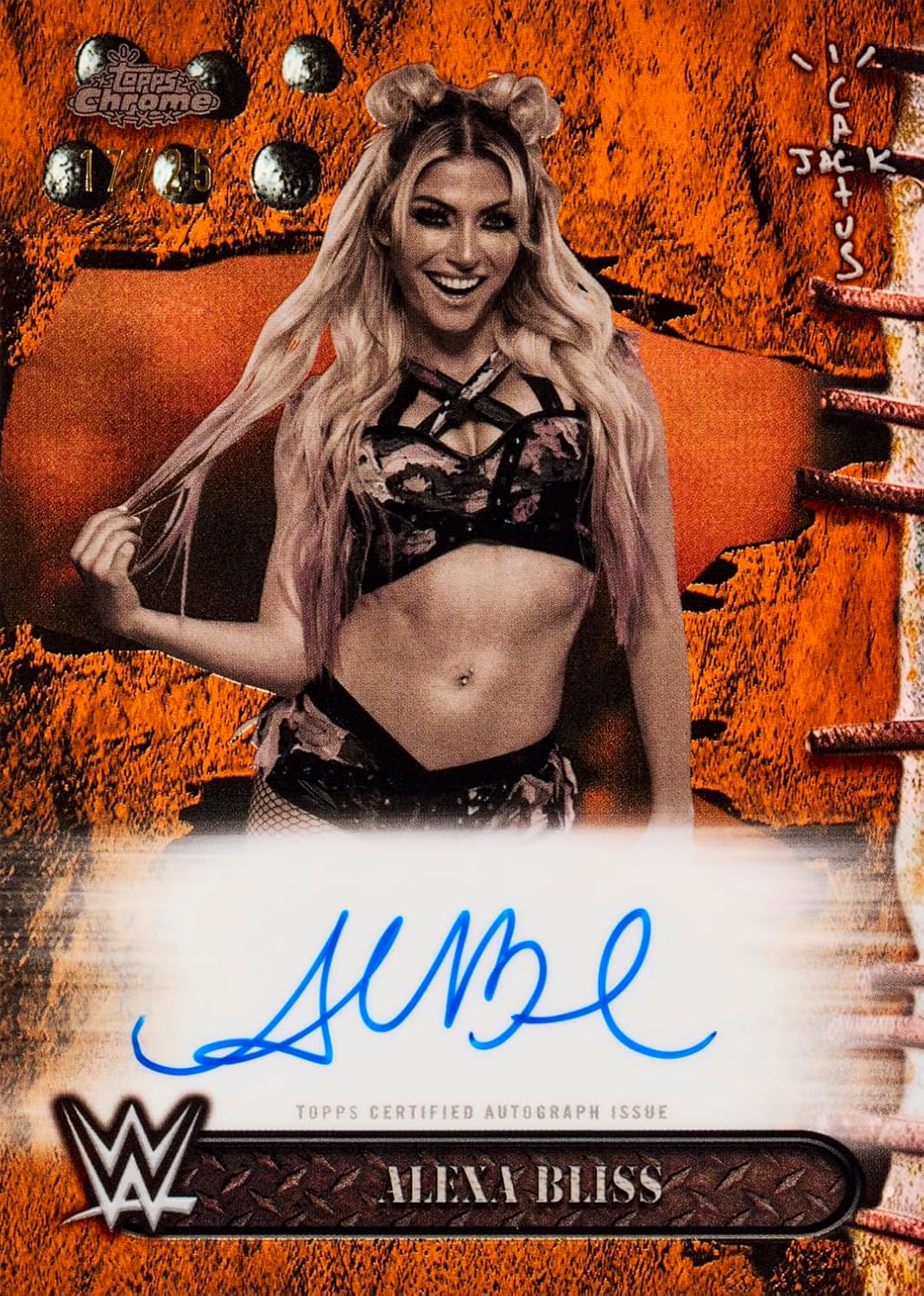 Topps 2025 Topps Chrome WWE x Cactus Jack Hobby Box