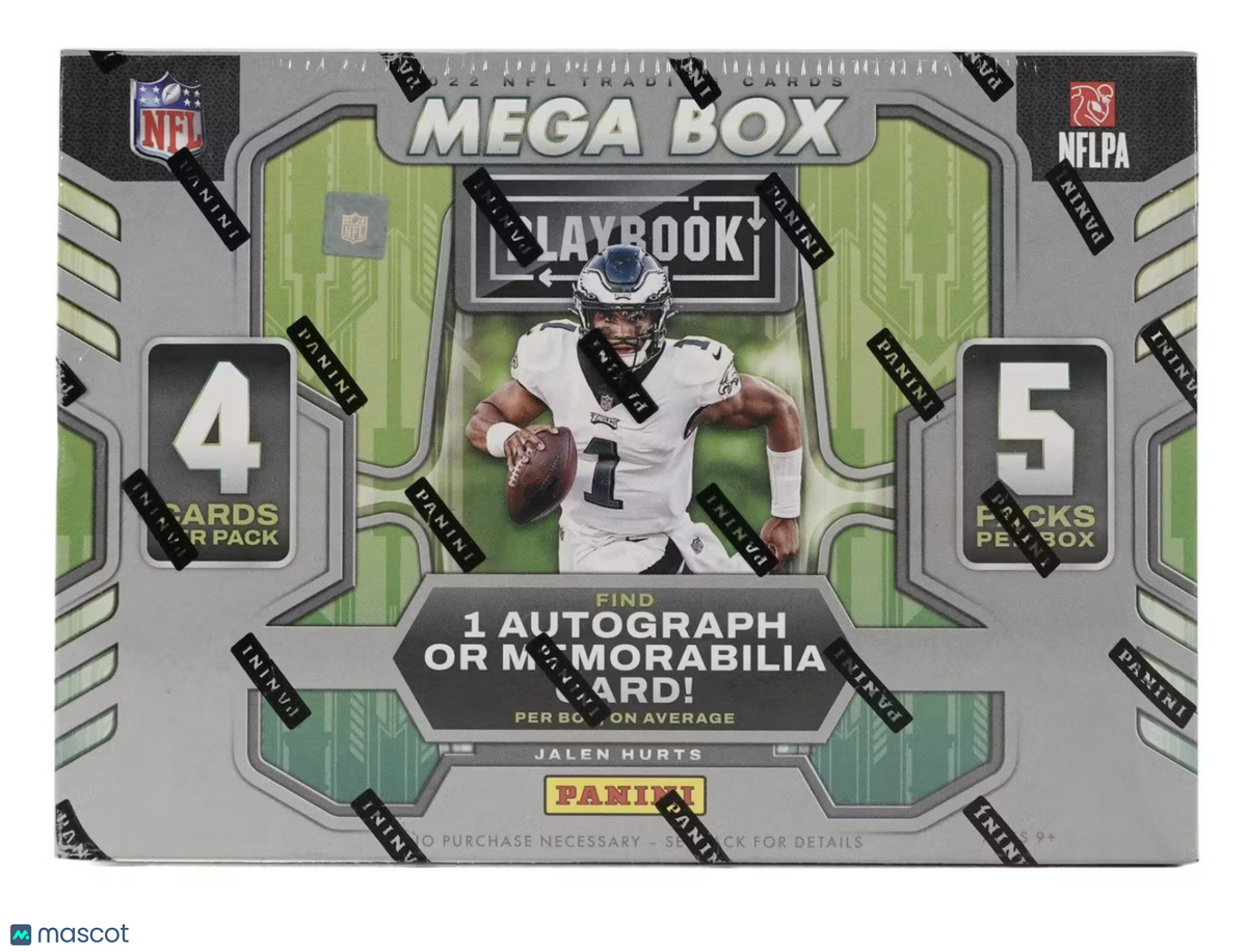 Panini 2022 NFL Playbook Football Trading Card Mega Box