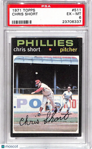 1971 Topps Chris Short #511 PSA 6