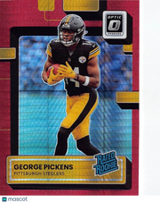2023 Panini Donruss Optic Football George Pickens Red Rookie #223 Steelers