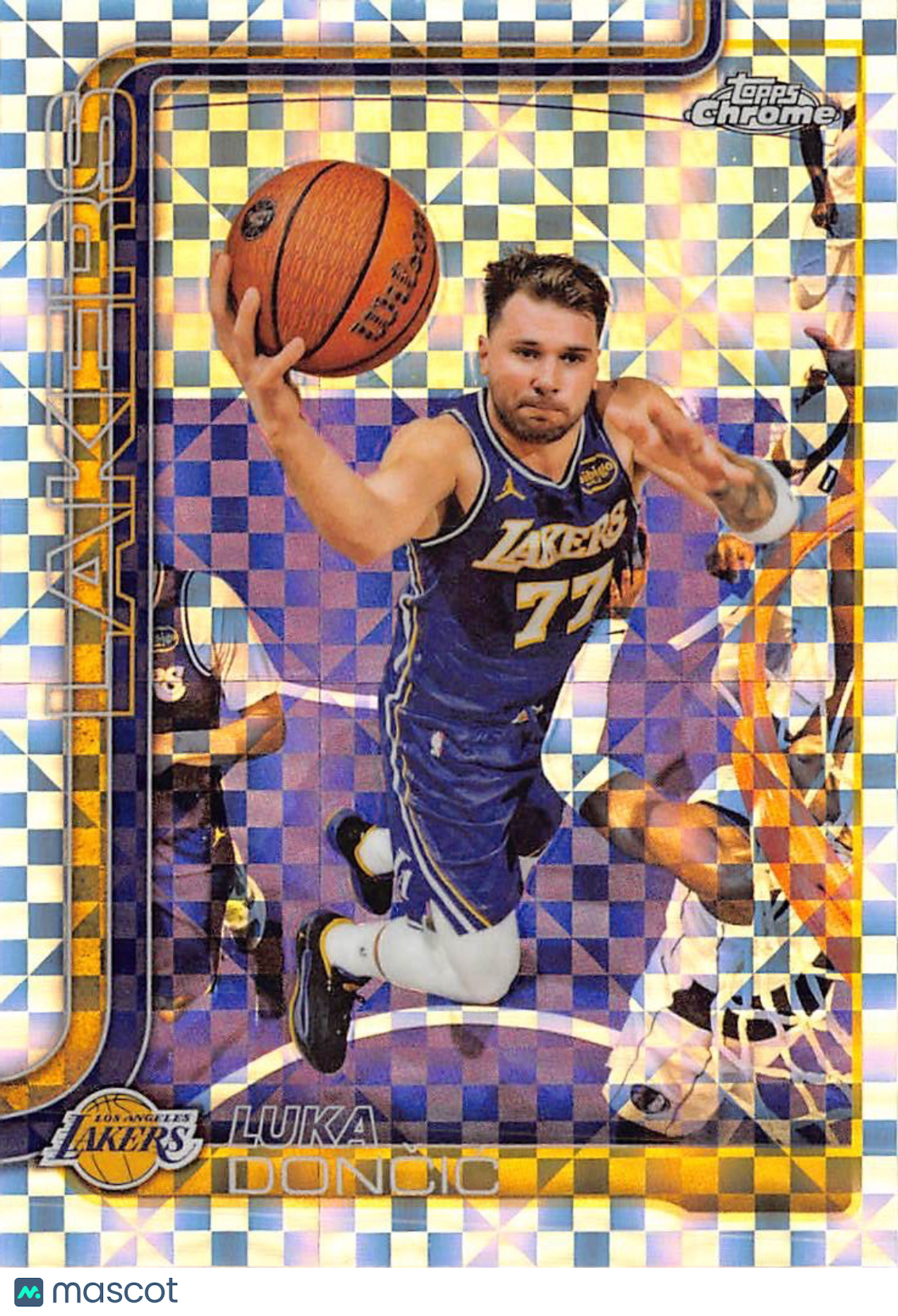 2026 Topps Chrome Luka Dončić X-Fractor #2 Los Angeles Lakers