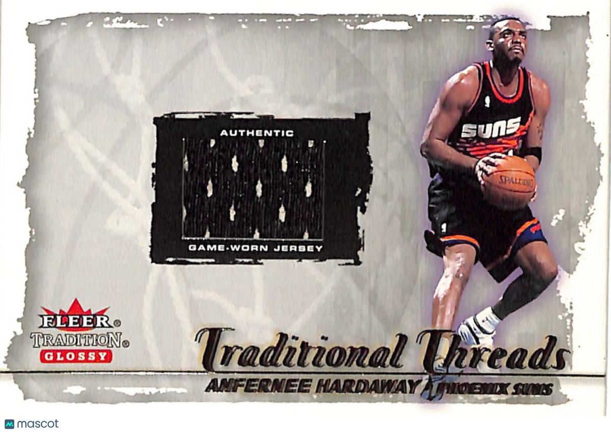 2000-01 Fleer Tradition Glossy Traditional Threads Anfernee Hardaway Jersey Suns