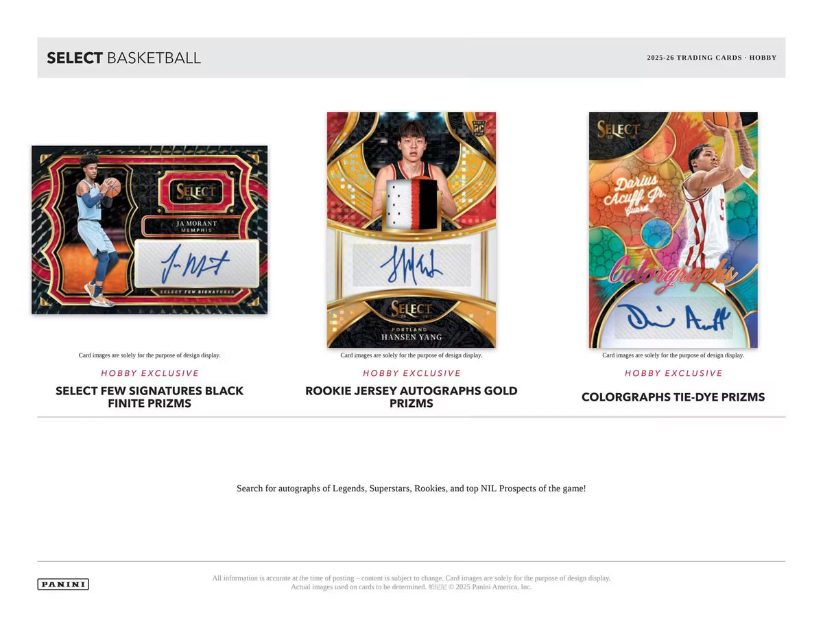 2025-26 Panini Select Basketball Hobby Box