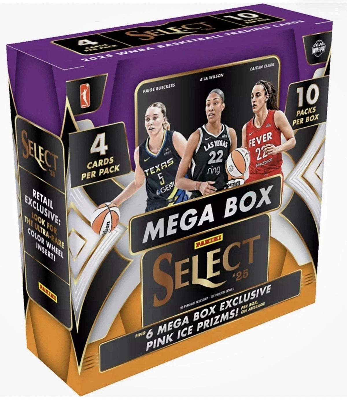 2025 Panini Select WNBA Basketball Hobby Mega Box (Pink Ice Prizm's)