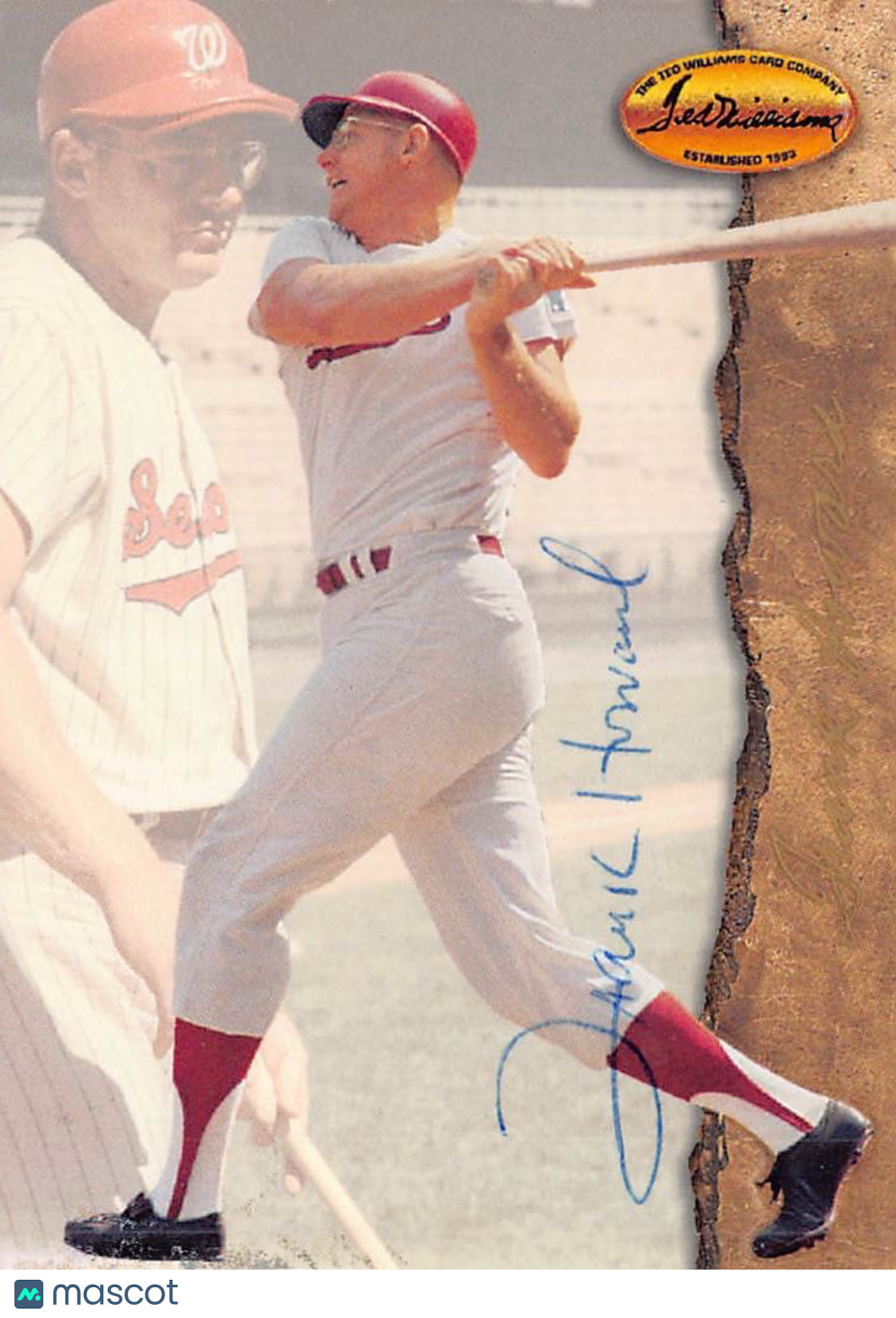 1994 Ted Williams Frank Howard Autograph #88 Washington Senators