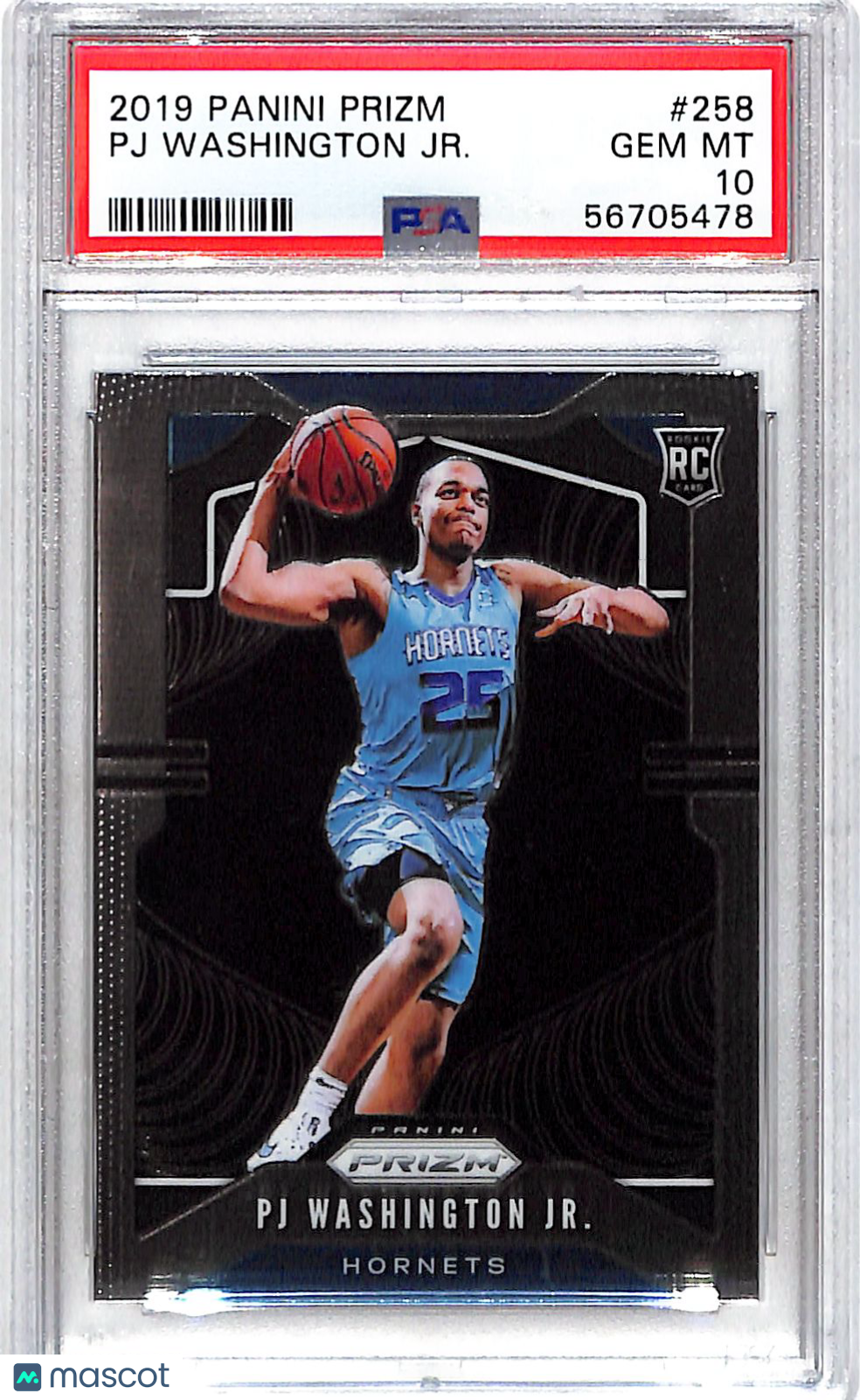 2019 Panini Prizm PJ Washington JR. Rookie #258 PSA 10 Charlotte Hornets