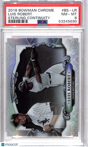 2018 Bowman Chrome Bowman Sterling Continuity Luis Robert #BS-LR PSA 8