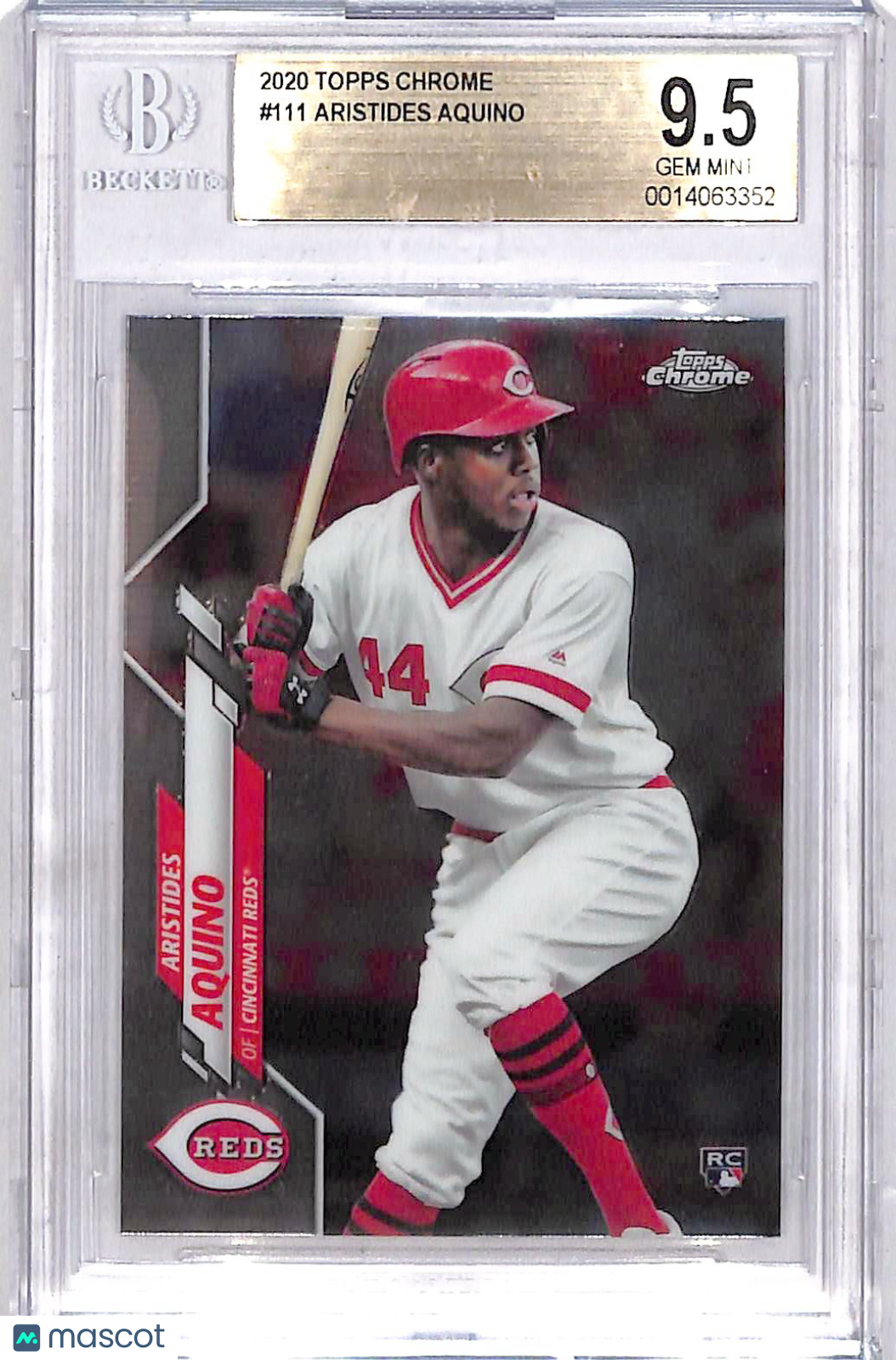2020 Topps Chrome Aristides Aquino #111 Rookie BGS 9.5