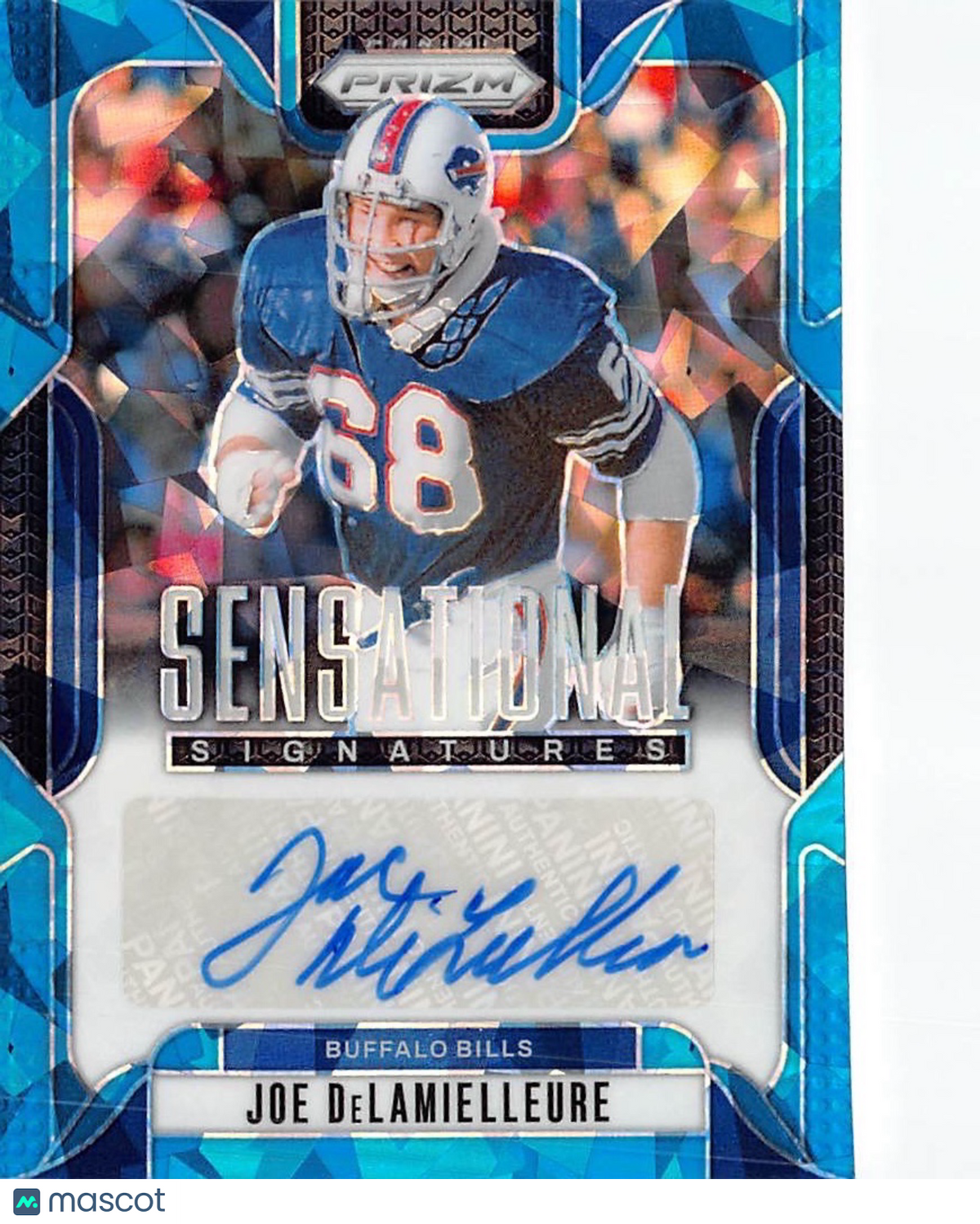 2024 Panini Prizm Football Joe DeLamielleure Blue Ice Auto /99 #SS-JDE Bills