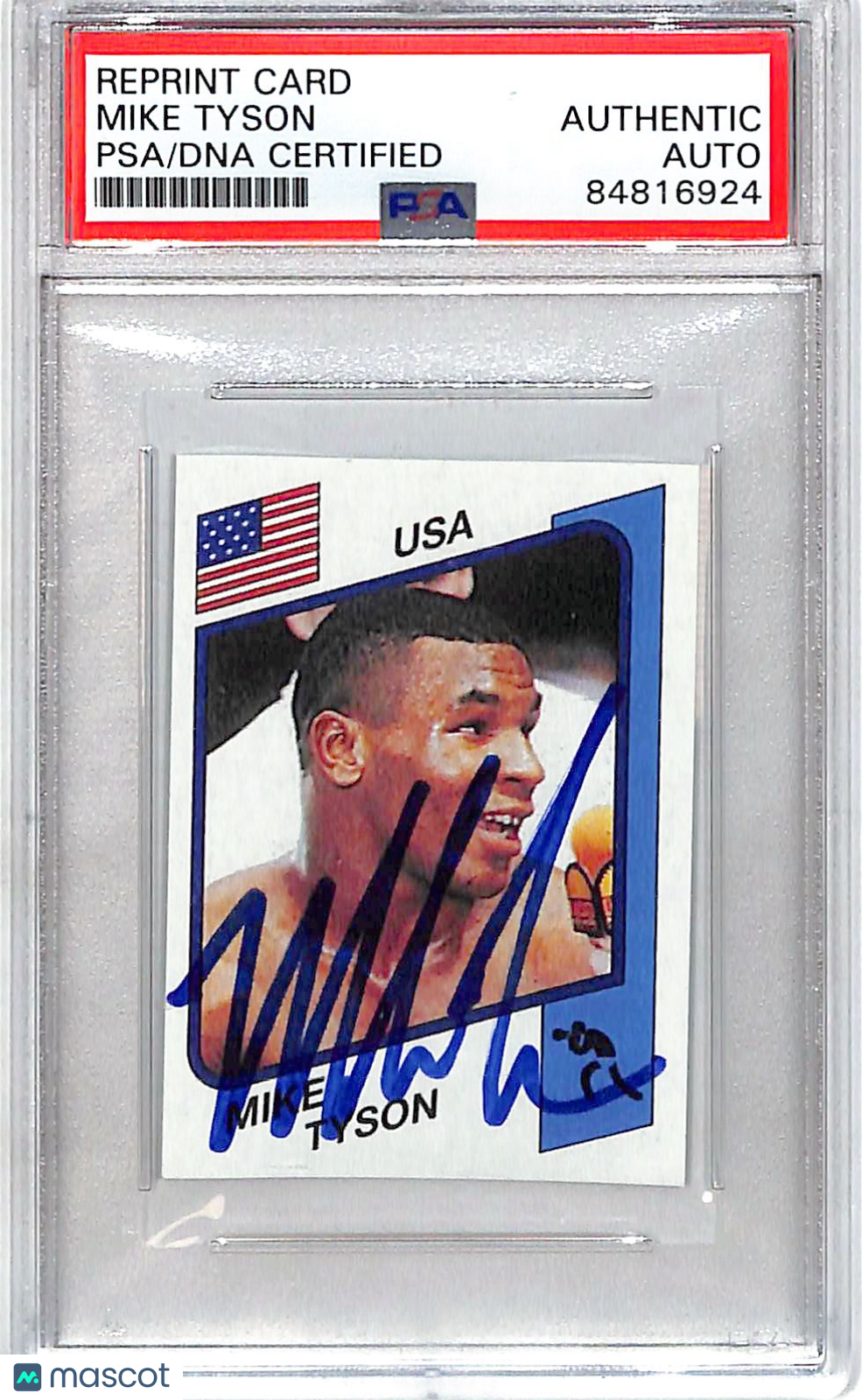 Reprint Card Mike Tyson Auto Autograph PSA DNA 10