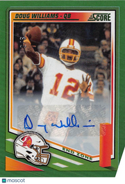 2025 Panini Score Doug Williams Auto End Zone Green /5 #7 Buccaneers