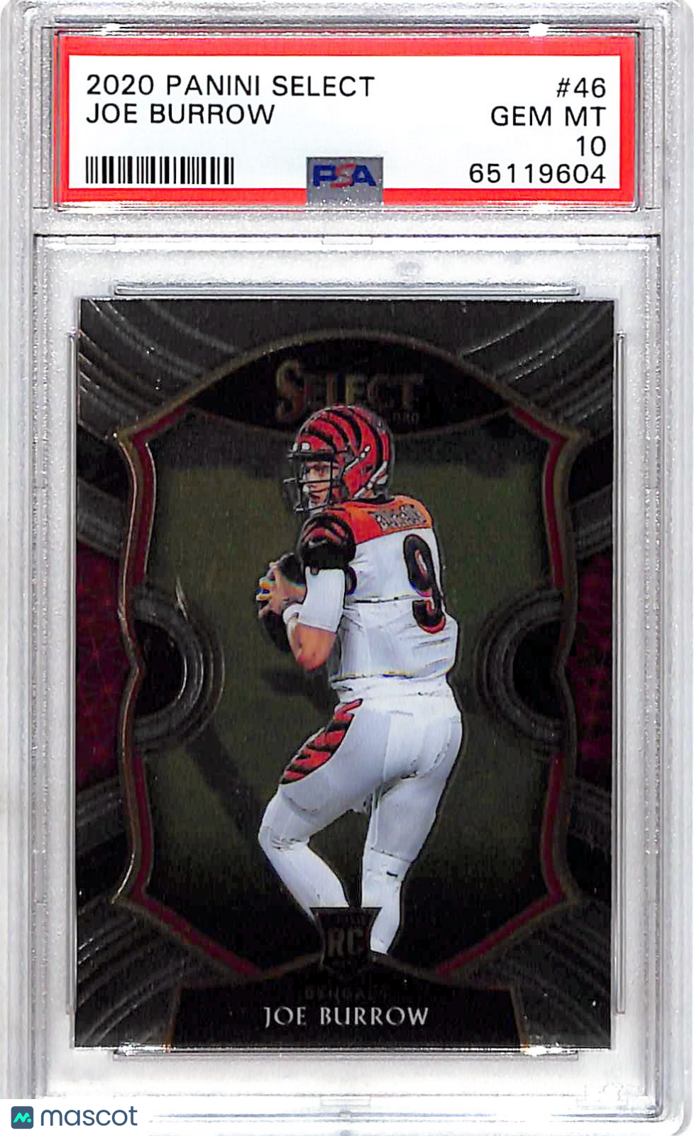 2020 Panini Select Joe Burrow Rookie #46 PSA 10 Cincinnati Bengals