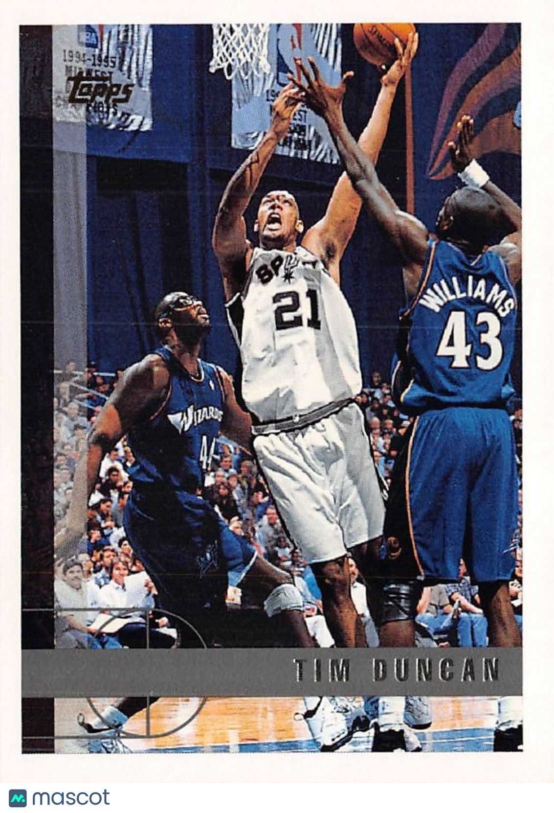 1997-98 Topps Tim Duncan Rookie #115 San Antonio Spurs