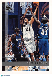 1997-98 Topps Tim Duncan Rookie #115 San Antonio Spurs