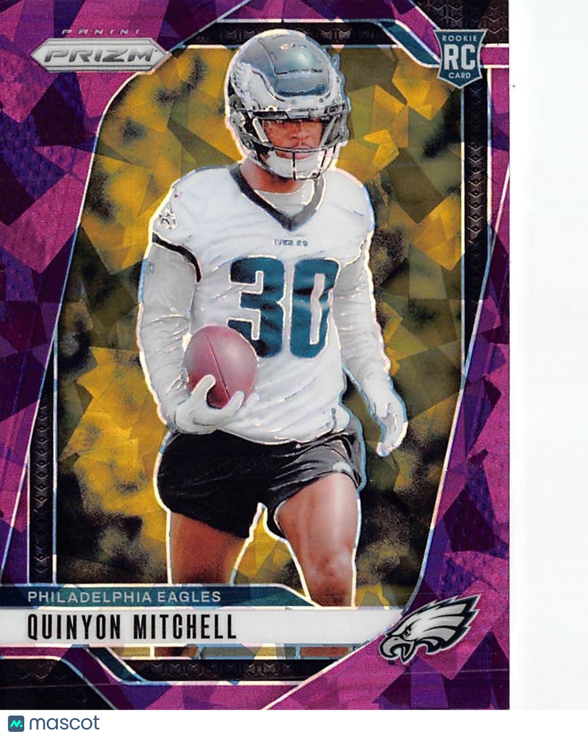 2024 Panini Prizm Football Quinyon Mitchell Pink Ice /225 Rookie RC #381 Eagles