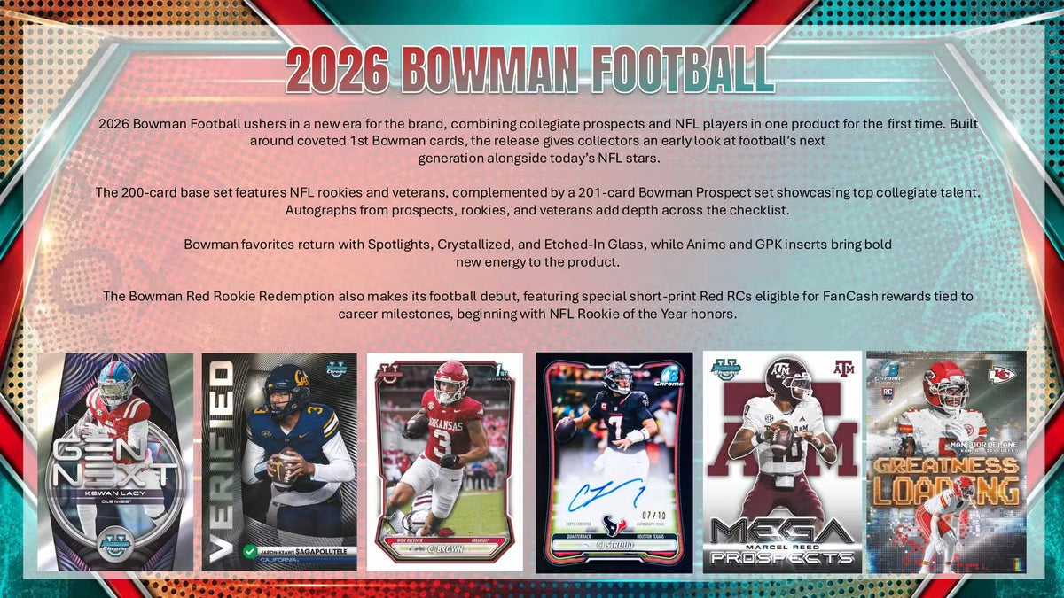 2026 Bowman Football Hobby Box