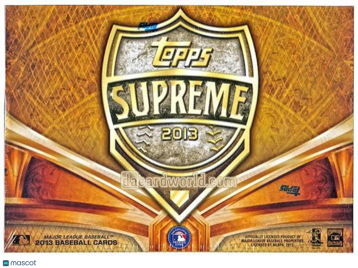 2013 Topps Supreme Baseball Hobby Box