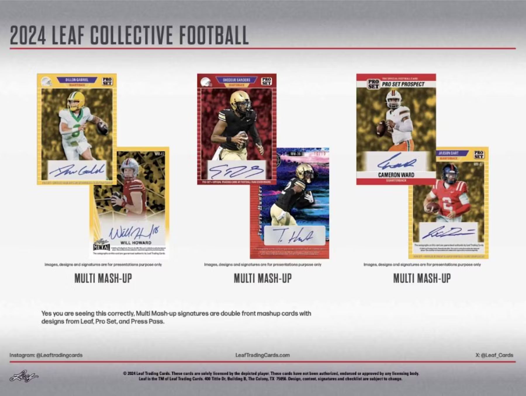 2024 Leaf Collective Football Hobby Box