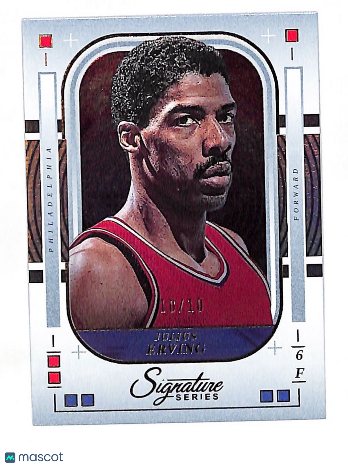 2025-26 Panini Signature Series Julius Erving /10 #86 Philadelphia 76ers