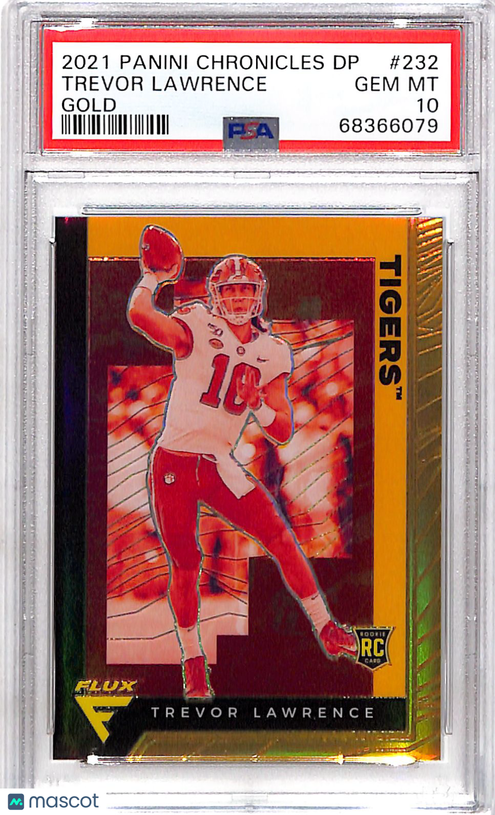 2021 Chronicles Draft Picks Trevor Lawrence Gold /10 Rookie PSA 10 Clemson