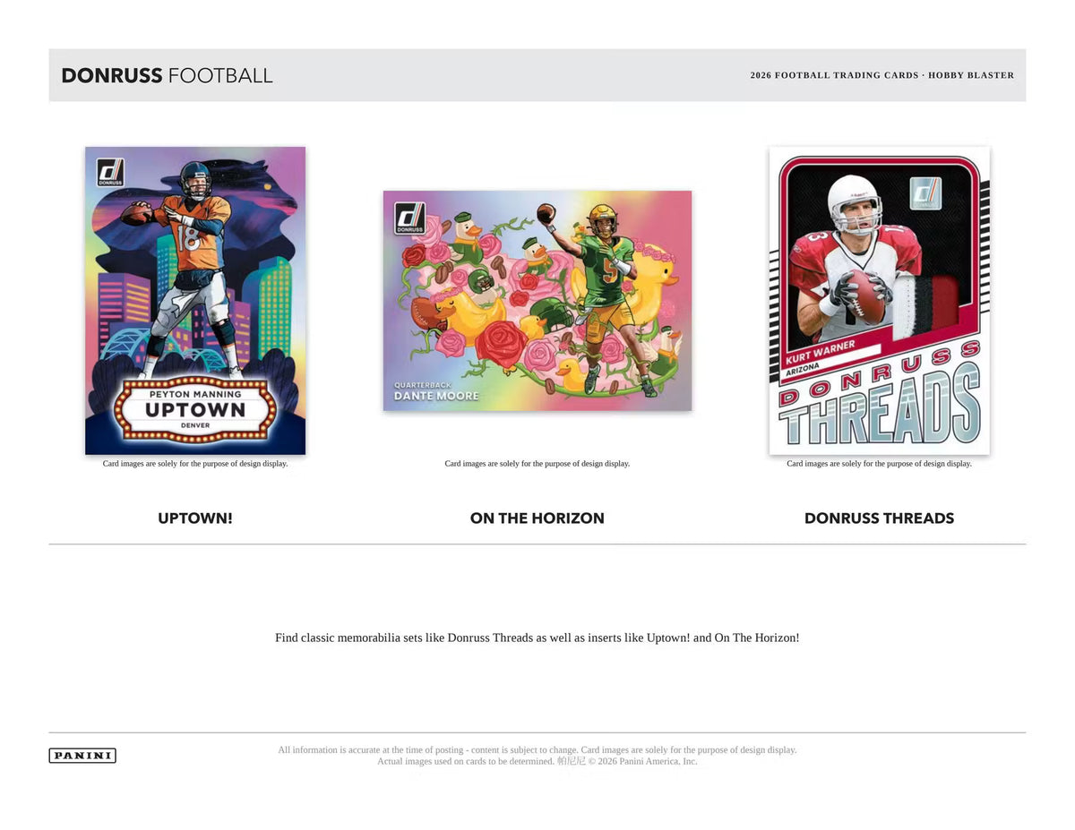 2026 Panini Donruss Football Hobby Blaster Box