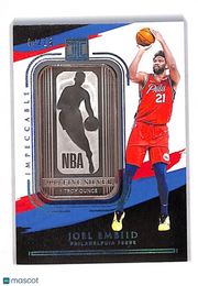 2020-21 Panini Impeccable Joel Embiid Fine Silver Bar /15 #46 Philadelphia 76ers