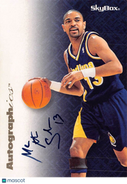 1996 SkyBox Autographics Mark Jackson Indiana Pacers
