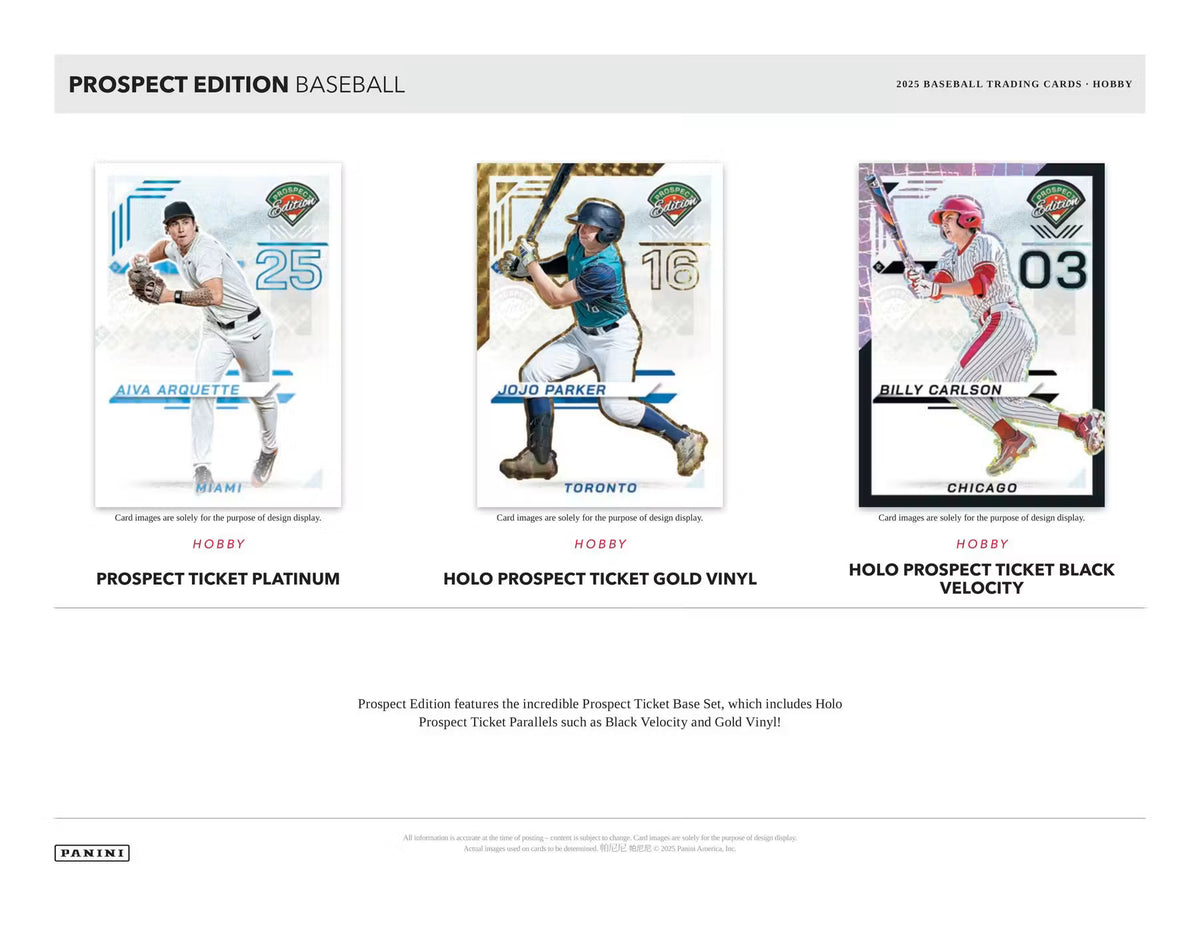 2025 Panini Prospect Edition Baseball Hobby Box