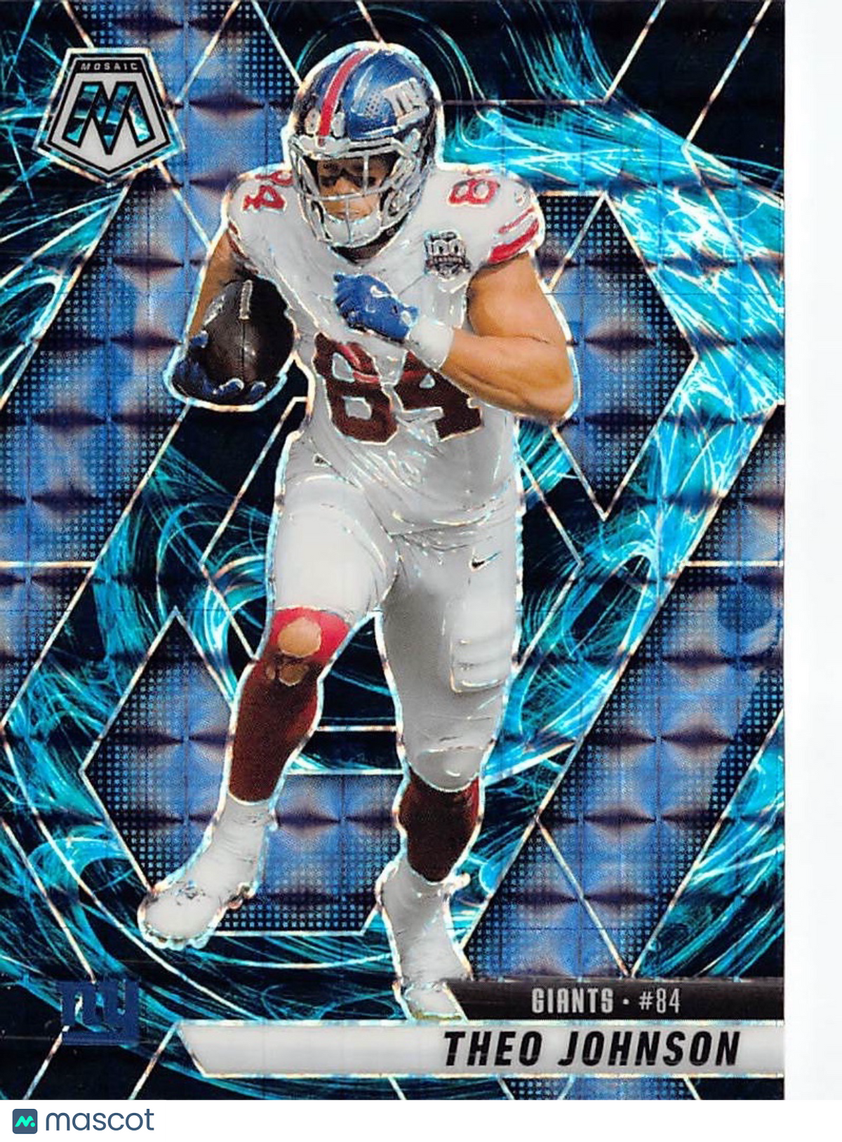 2025 Panini Mosaic Football Theo Johnson Genesis #217 New York Giants