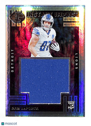 2024 Panini Illusions Sam LaPorta Instant Impact Patch Rookie RC #II-SLA Lions