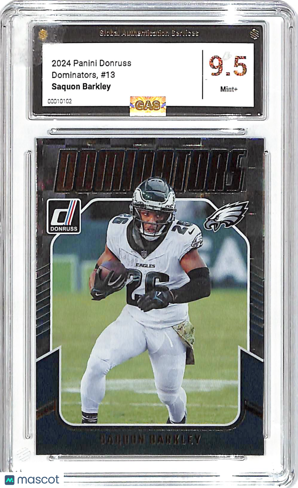 2024 Panini Donruss Saquon Barkley Dominators #13 GAS 9.5 Philadelphia Eagles